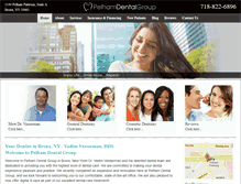 Tablet Screenshot of pelhamdentalgroup.com